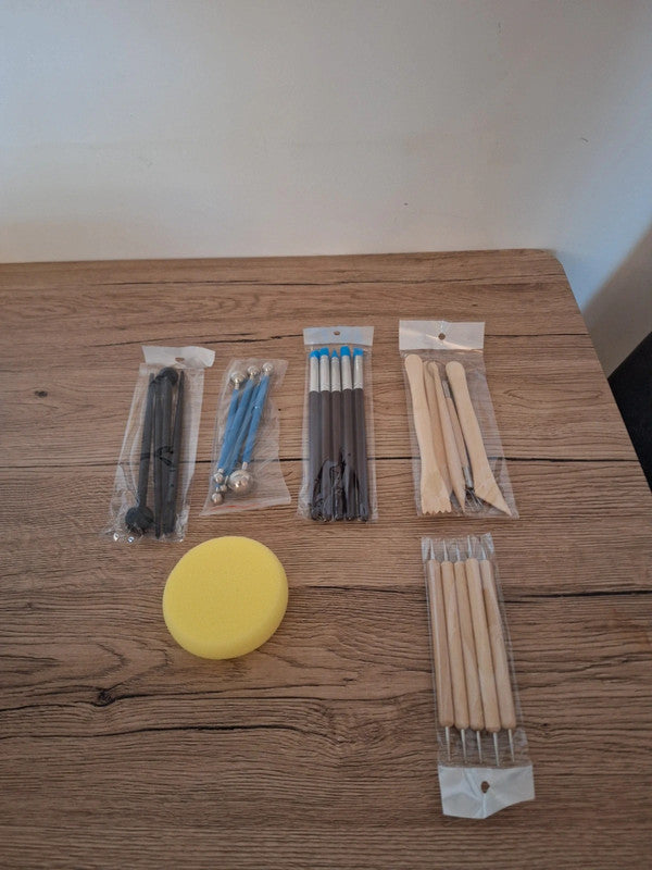 Magnifique Ensemble de 24 outils de modelage pour poterie 🎨 NEUF