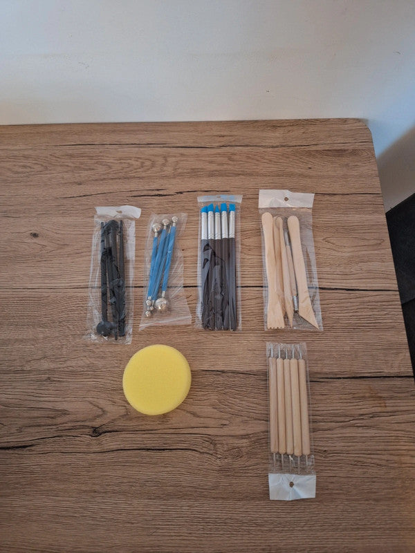 Magnifique Ensemble de 24 outils de modelage pour poterie 🎨 NEUF