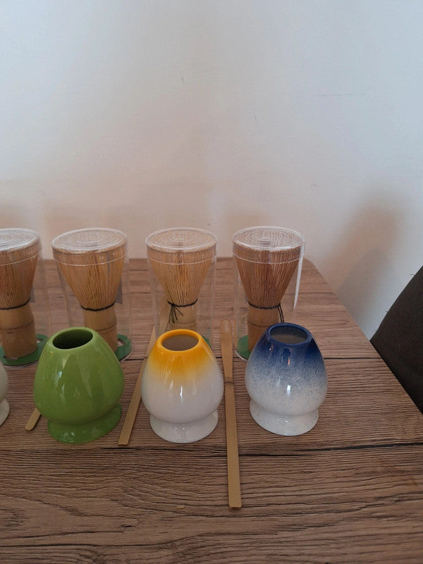 🍵Ensemble Matcha Authentique – Art du Thé & Raffinement 🌿 couleur au choix