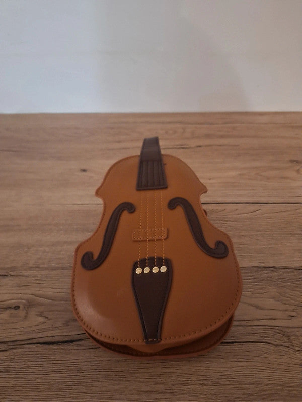 Violin Shaped Crossbody Bag – Elegant and Original 🎻