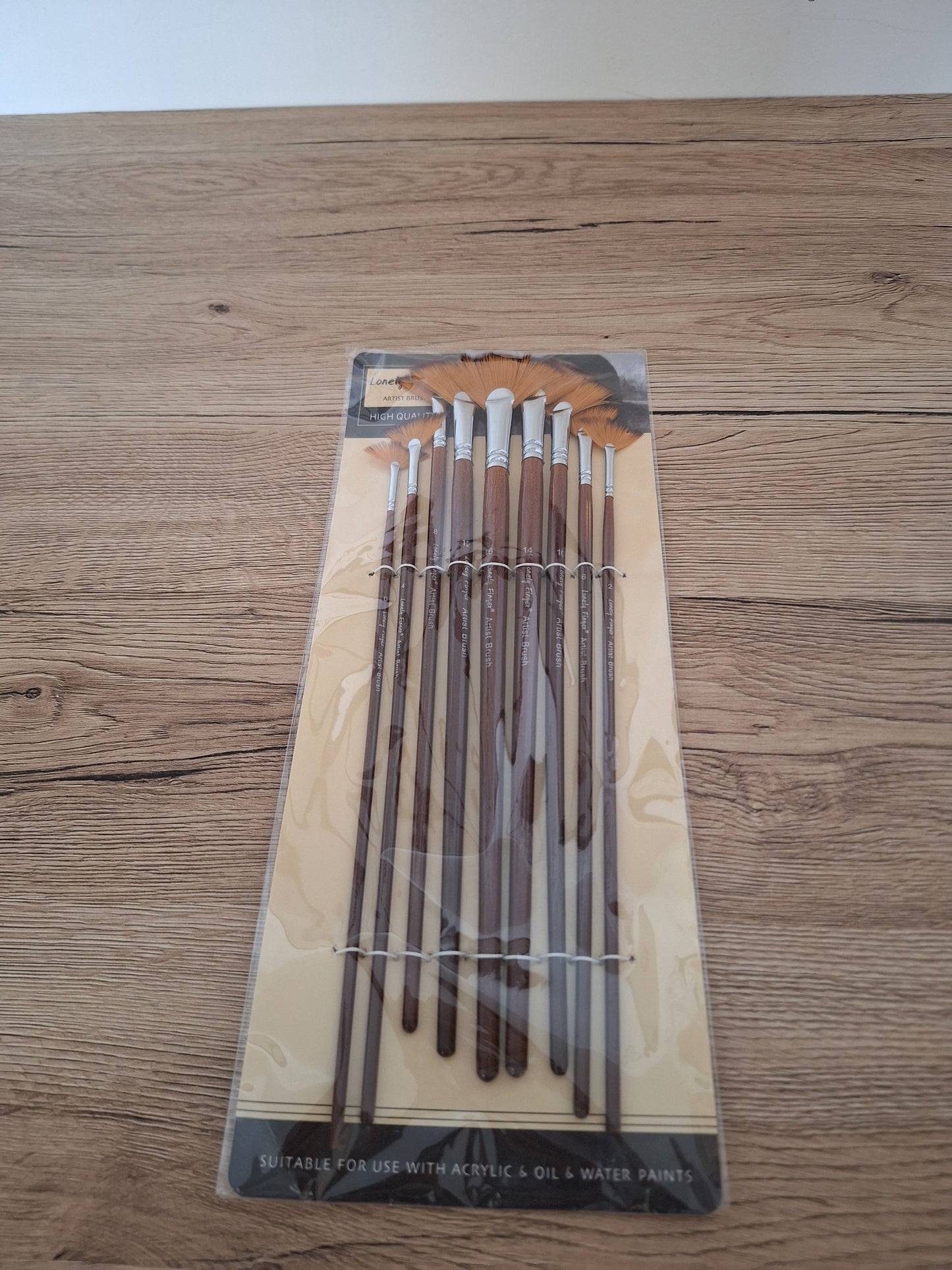 Set of 9 Quality Long Brushes – Pro & Versatile 🎨