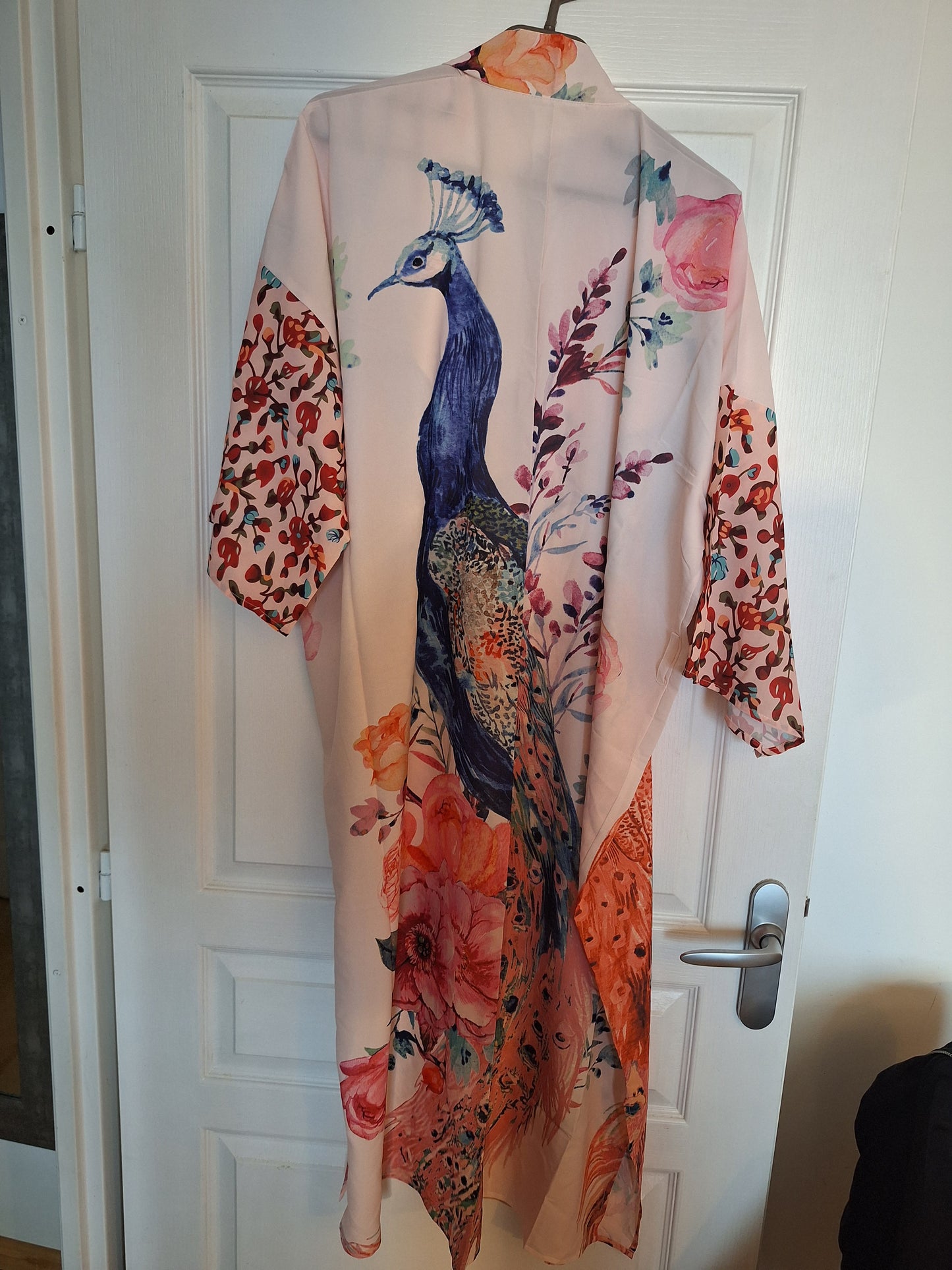 đș Kimono Cardigan Neuf - Plage Paon & Fleurs â Style BohĂšme Chic đș