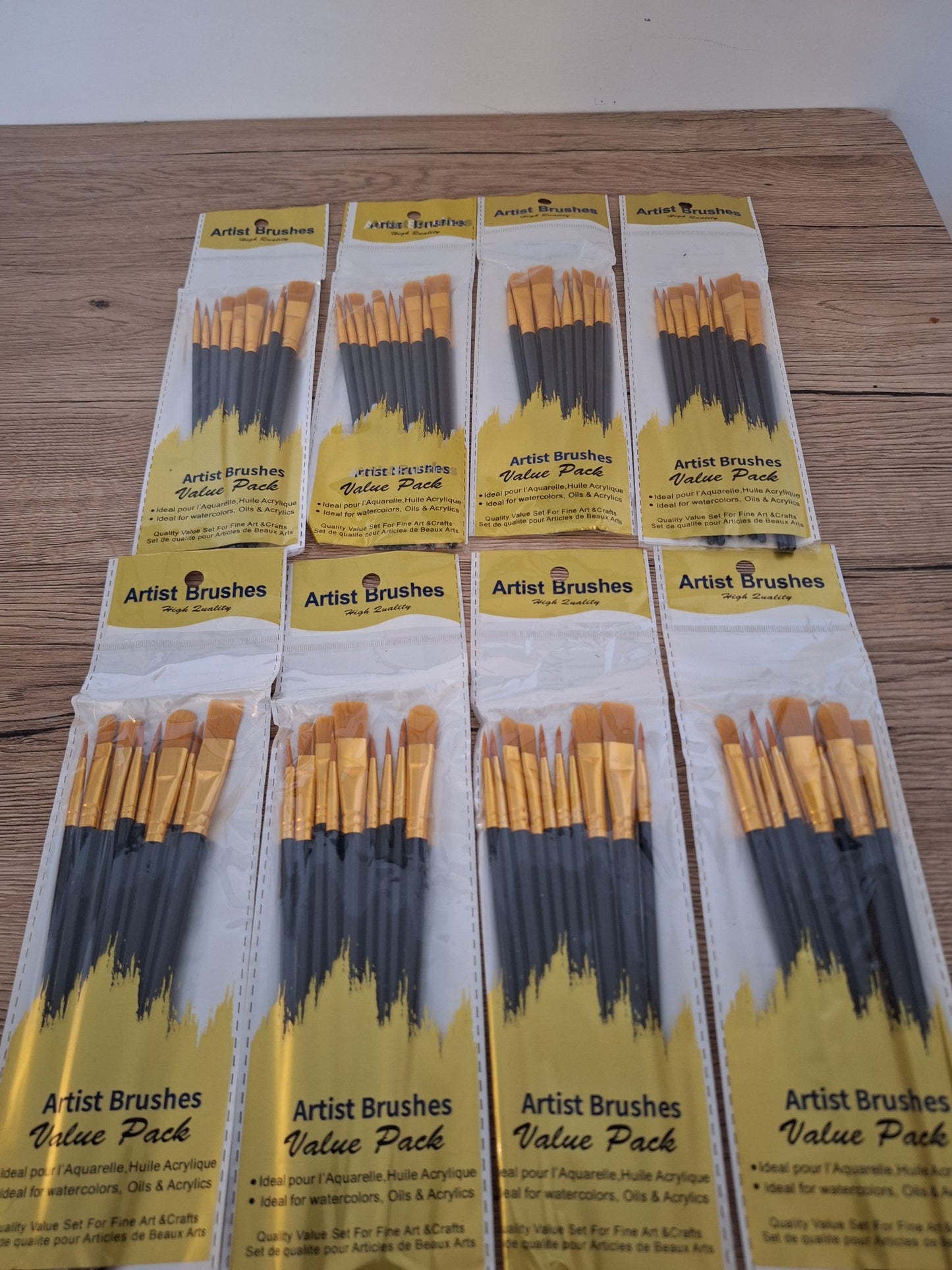 Pack of 40 brushes - Premium nylon - Black, blue or purple handle