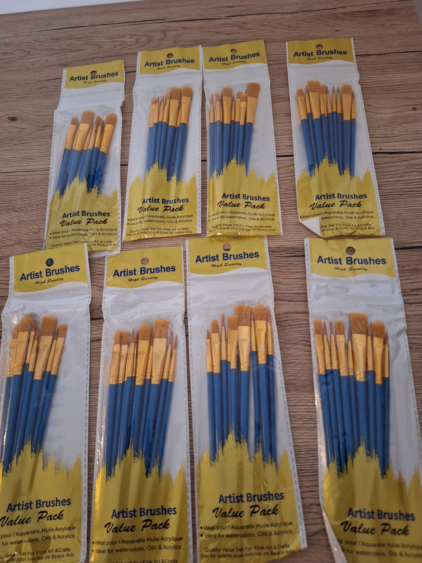 Pack of 40 brushes - Premium nylon - Black, blue or purple handle