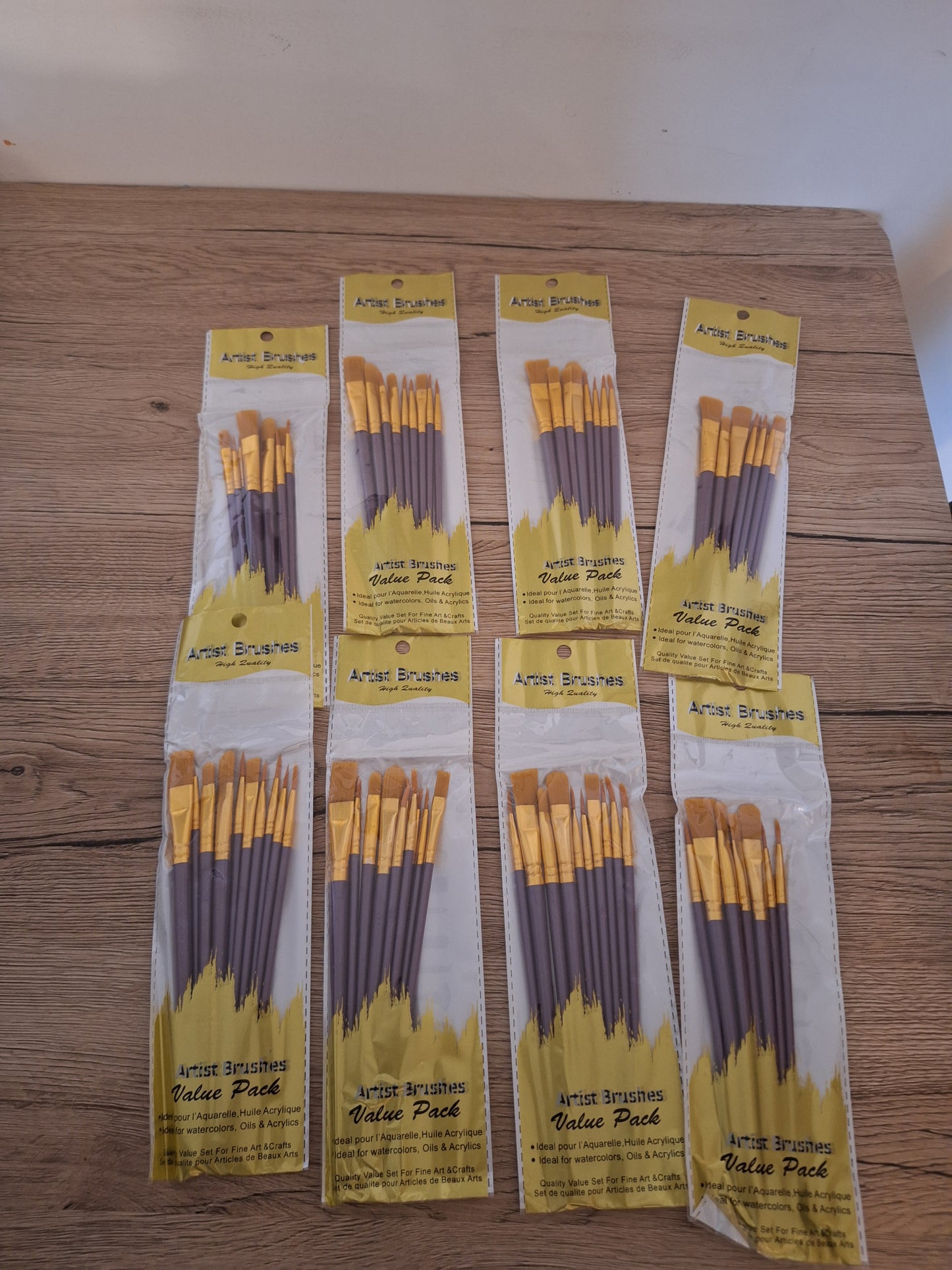Pack of 40 brushes - Premium nylon - Black, blue or purple handle