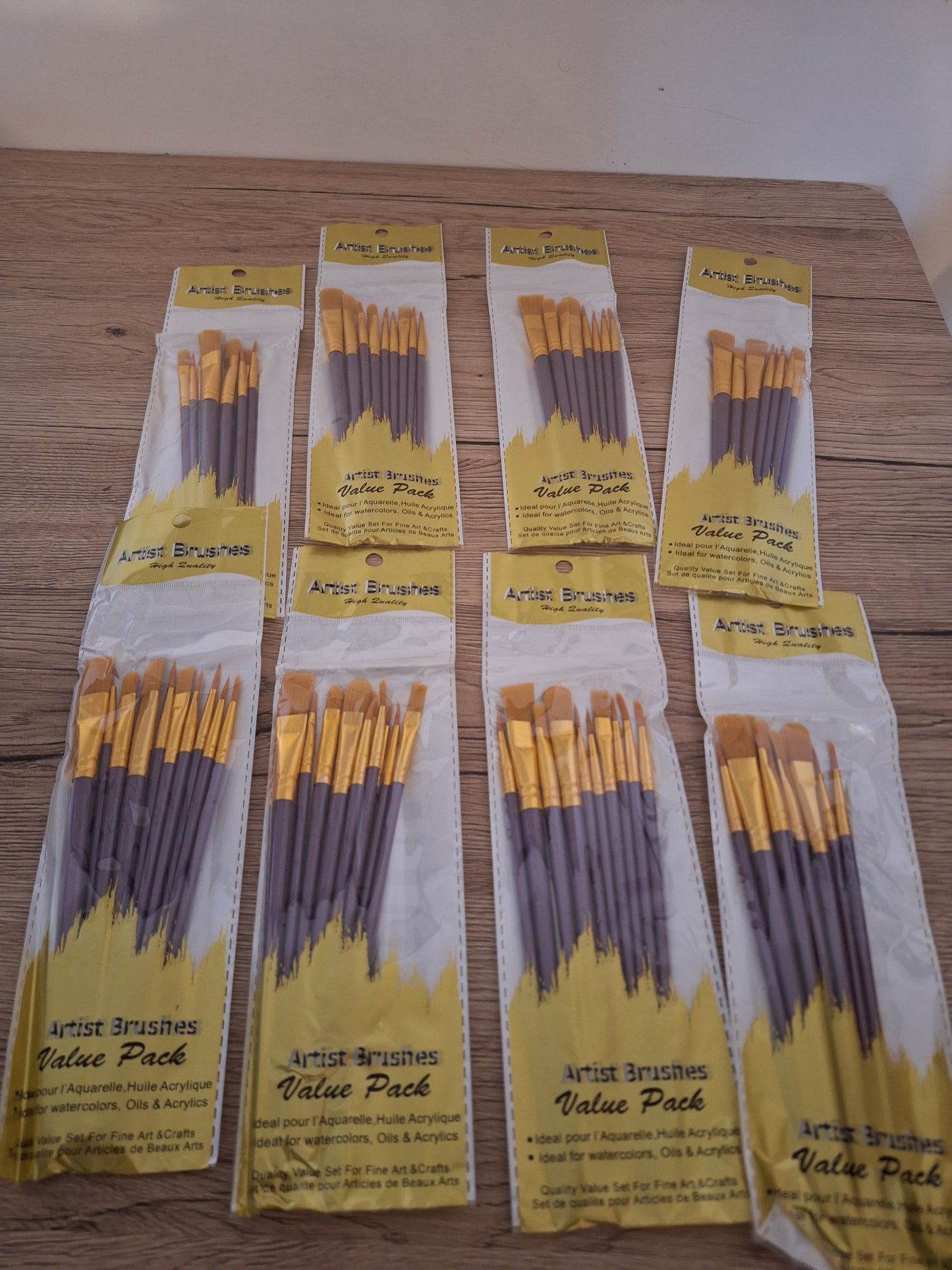 Pack of 40 brushes - Premium nylon - Black, blue or purple handle