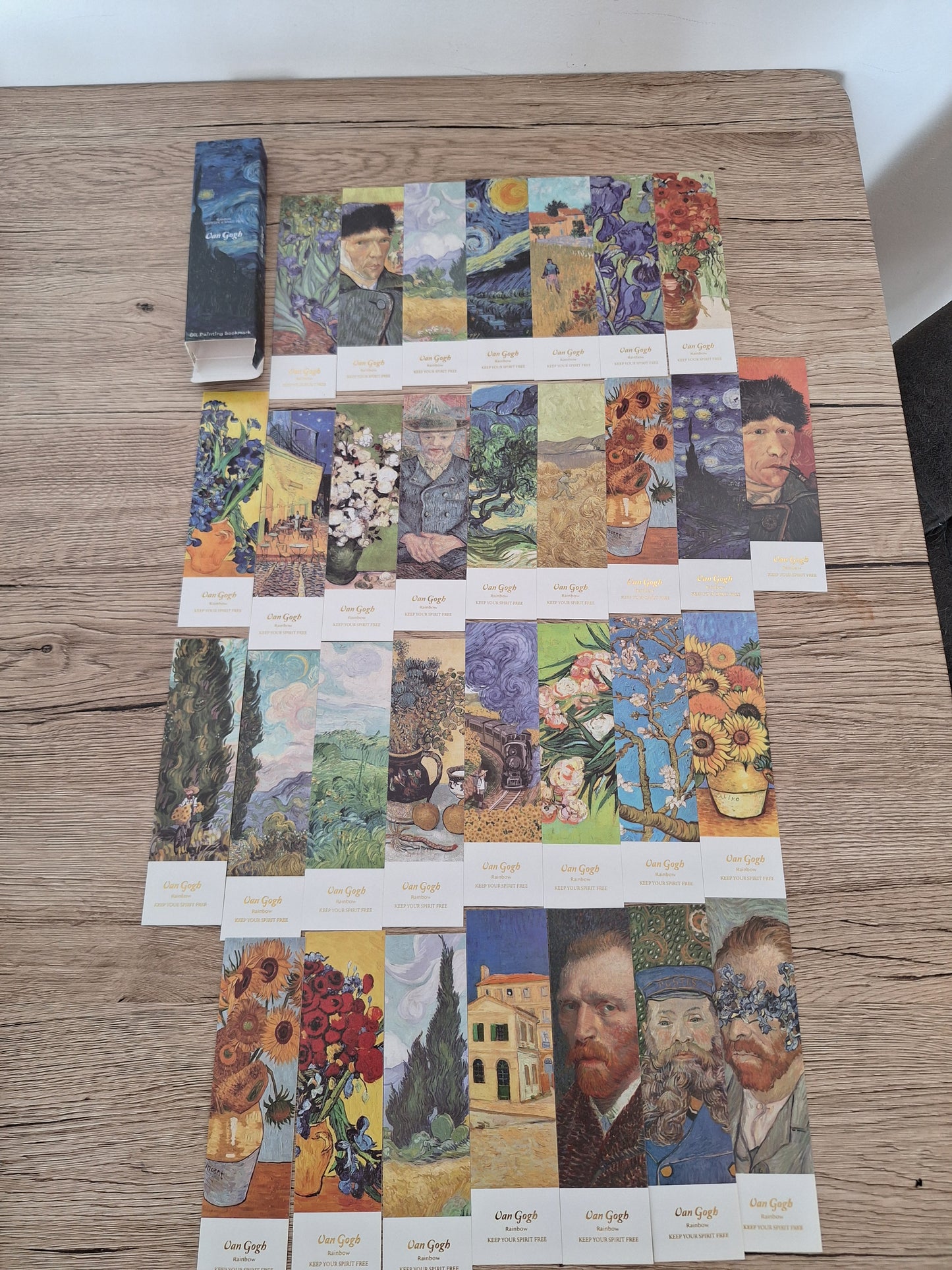 30 Artistic Bookmarks – Van Gogh Style Reproductions – For Readers, Students and Art Lovers