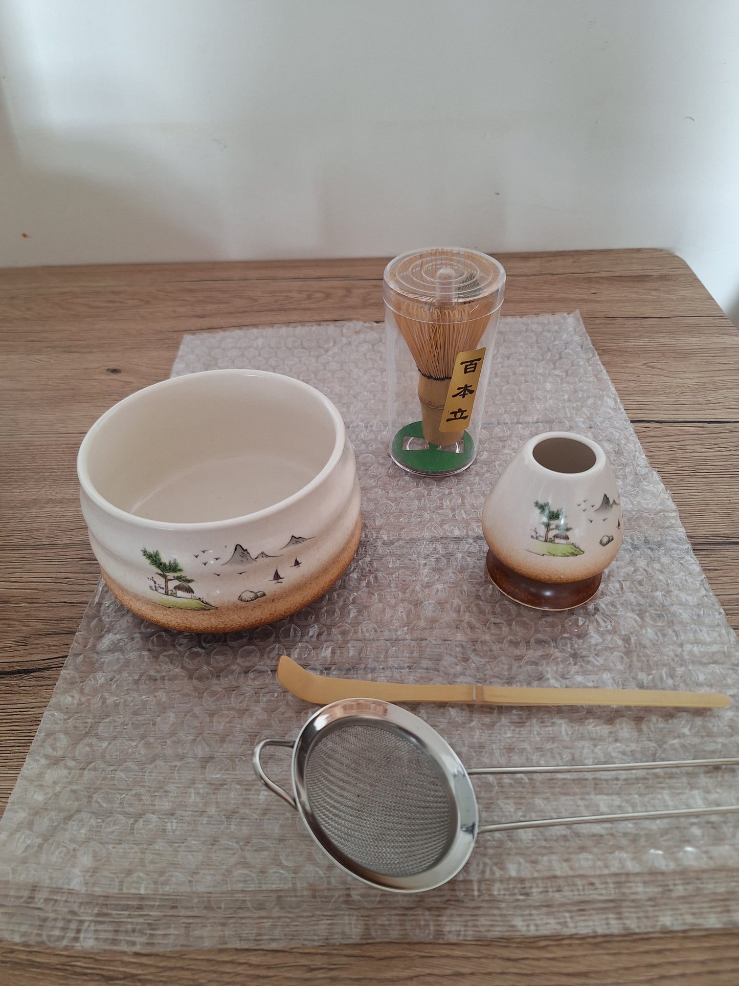 🌿Tooyama (とおやま) Ensemble Matcha 5 pièces – Édition montagnes japonaises en porcelaine