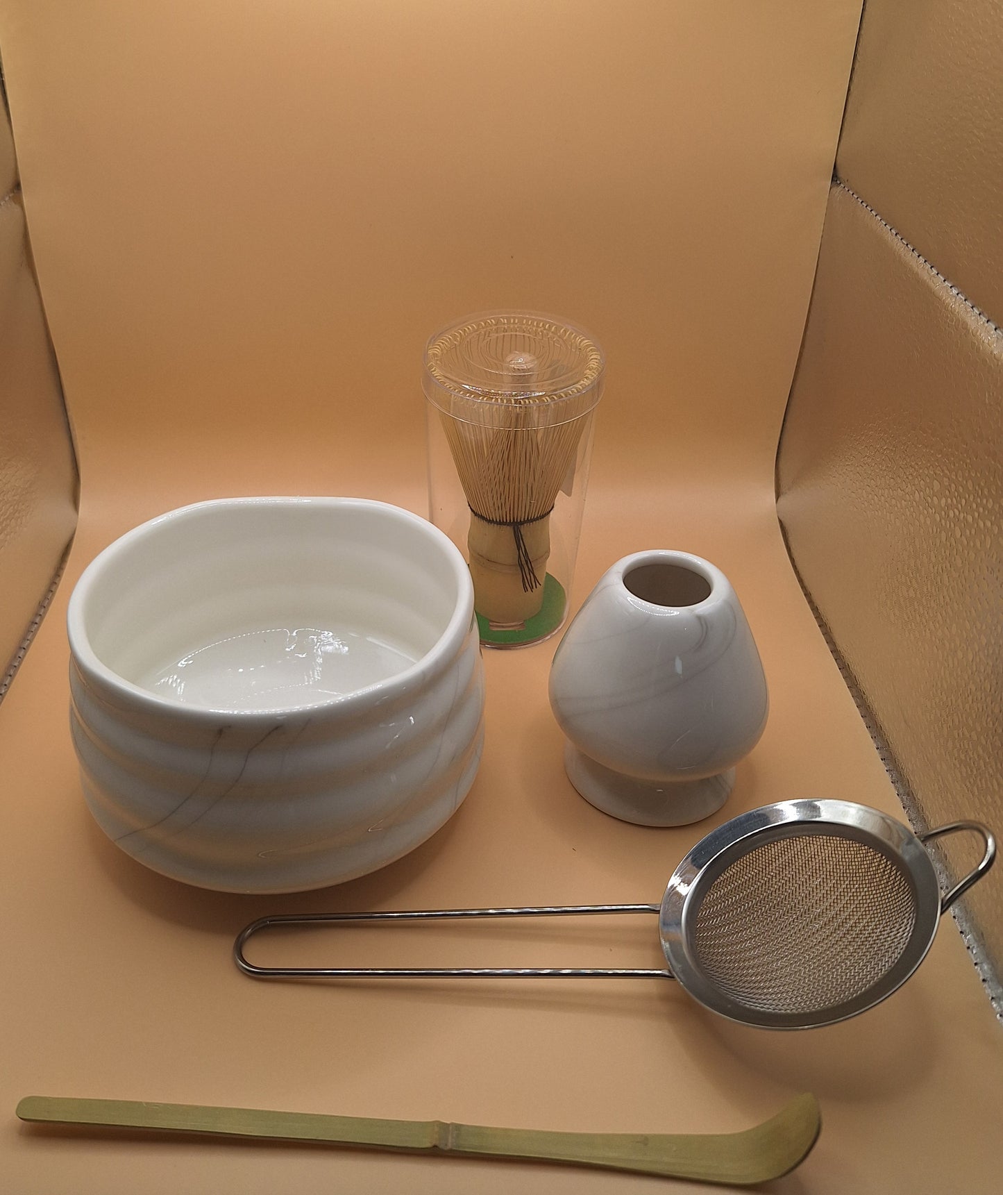 🍵 Set Matcha “Sumi” – Marbre & Encre, l’harmonie sur céramique