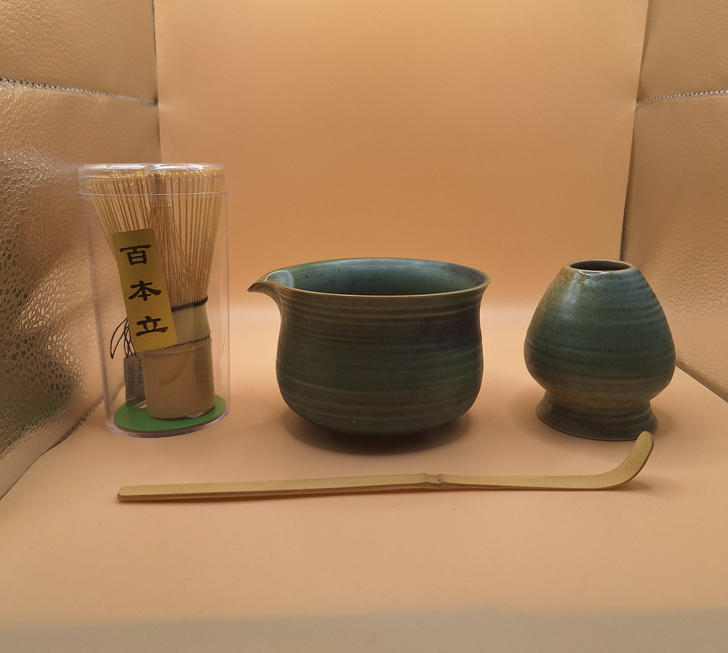🫒🍵 Kit Matcha 4 pièces Midori Kogane – 緑黄金 L’or d’olive
