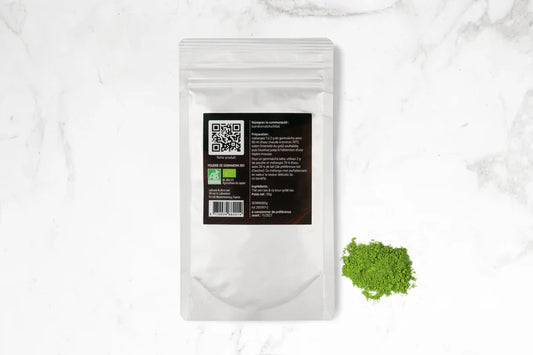 đ” Genmaicha poudre bio â 50g â đżGoĂ»t Popcorn Kumiko Matcha