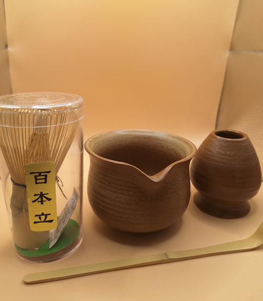 Set de matcha 4 pièces Kiiro Hikari 黄光 - Lumière dorée
