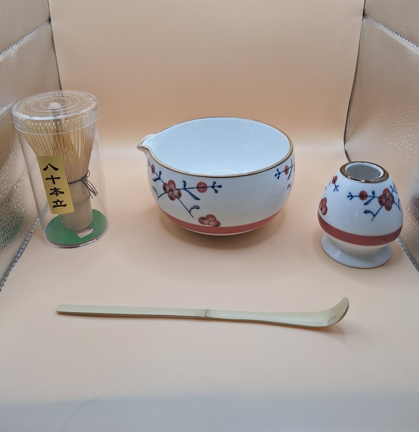 🌸🍃 “Ume no Hane” 梅の羽 – Plum Wings – Matcha Set
