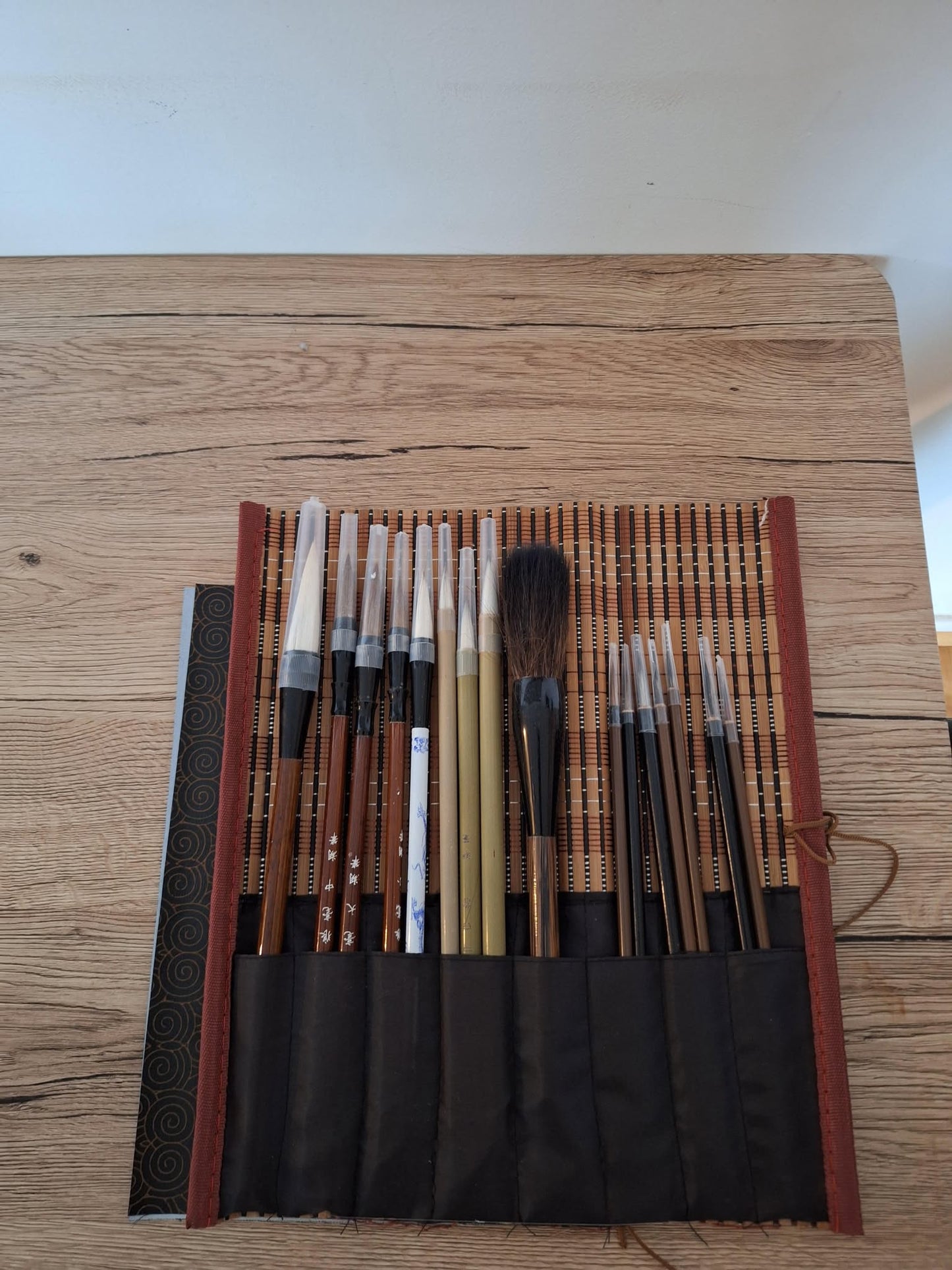 Kit de 18 pièces - 15 pinceaux de calligraphie et Sumi-e Peinture traditionnelle 🎨 Neuf