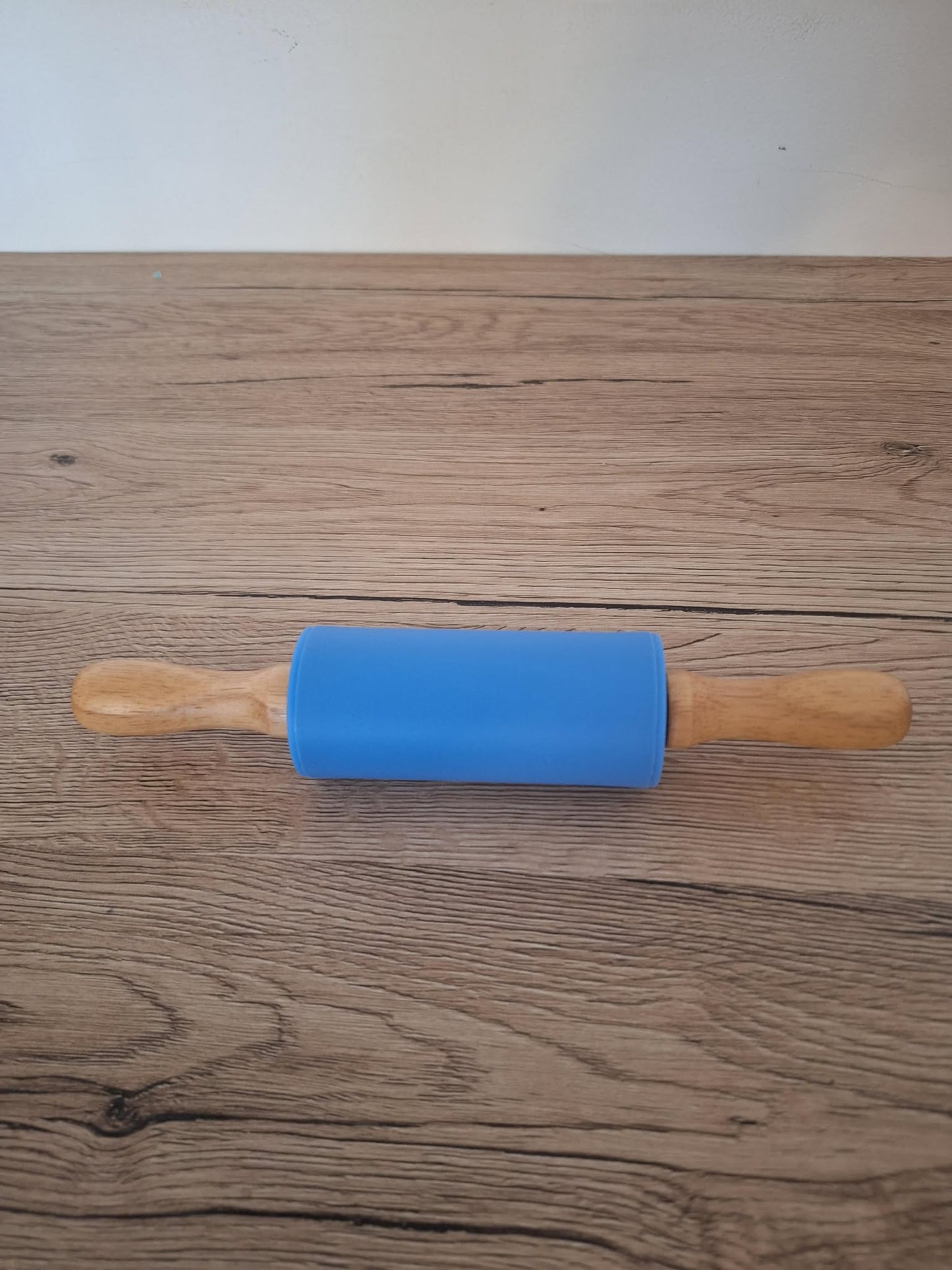 Rouleau à pâtisserie silicone antiadhésif – Manche bois, 23,6 cm