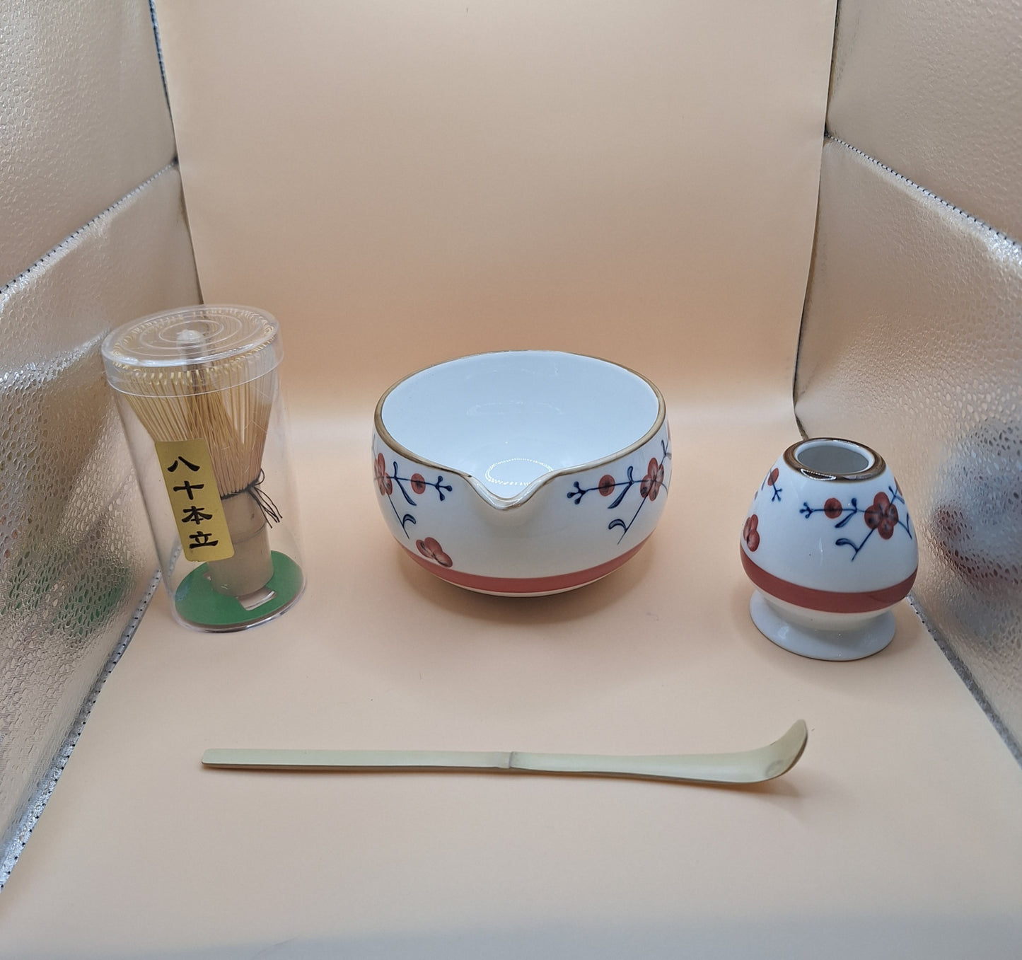 🌸🍃 “Ume no Hane” 梅の羽 – Plum Wings – Matcha Set