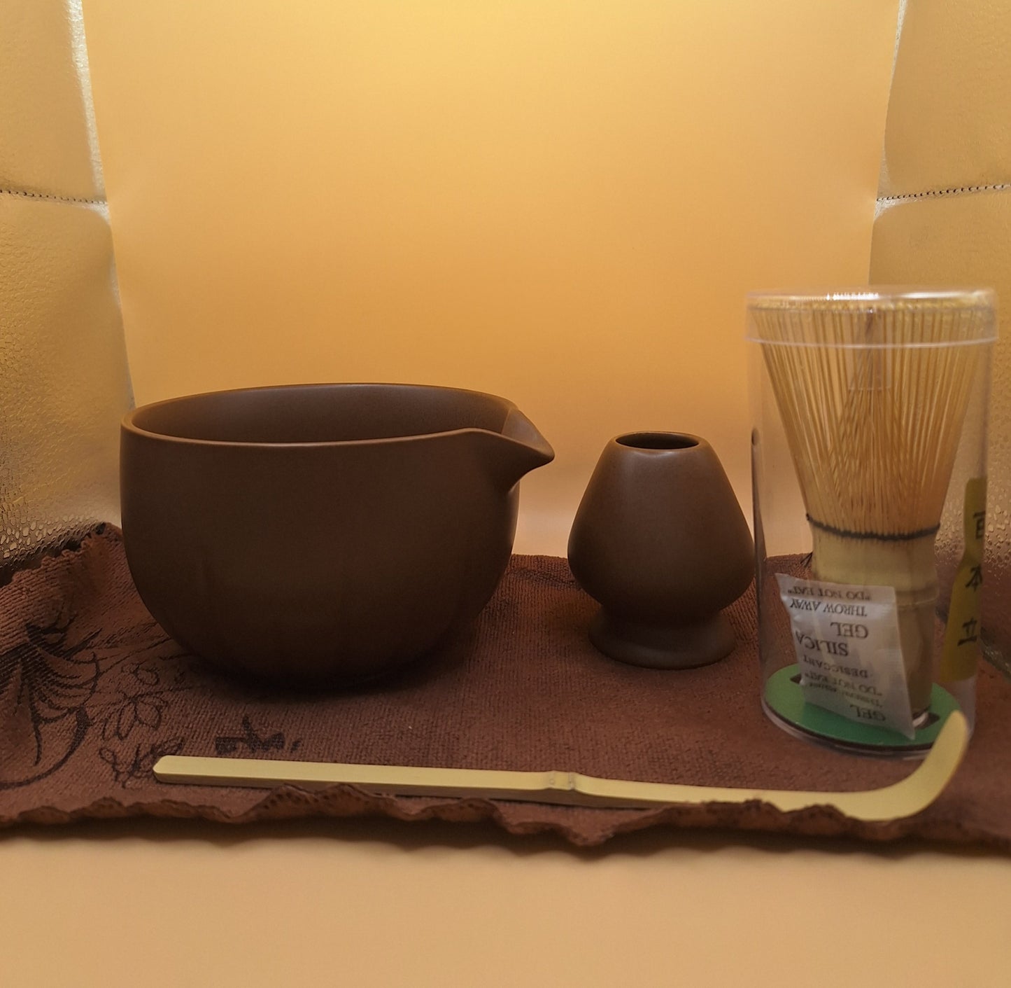🟤🍂 Tsuchinami – 土波 Set de Matcha 5 pièces - Vagues de Terre
