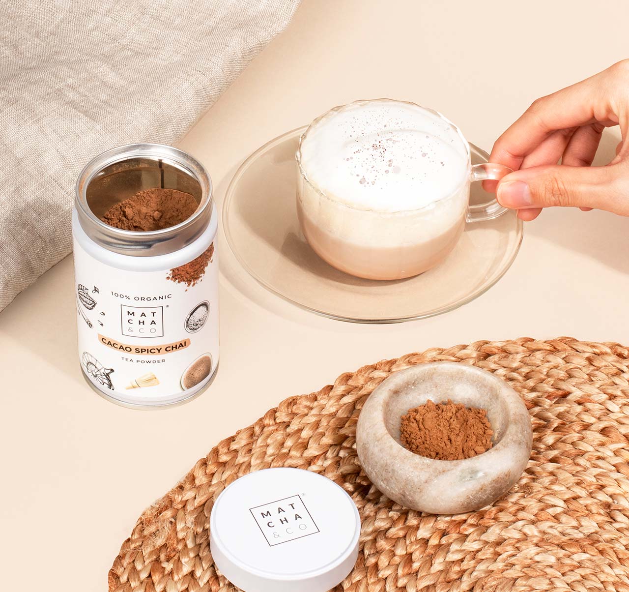 đ«đ ThĂ© Chai au Cacao â Matcha&Co · 100 g · 100% Bio đđ«