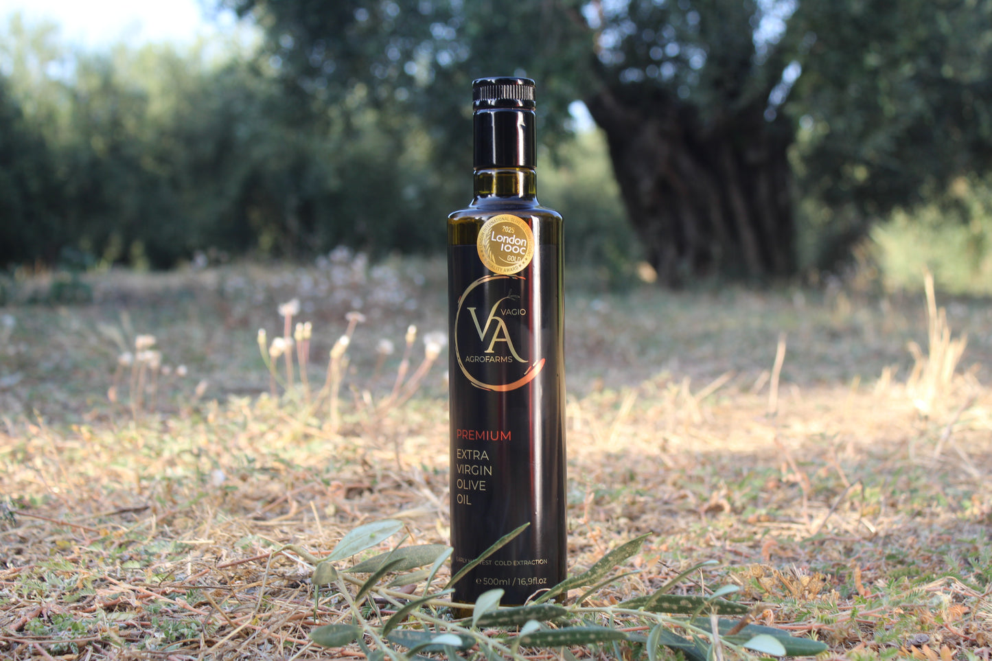 🏅 Premium Extra Virgin Olive Oil – Chalkidiki Variety • 50 ml • 500 ml -