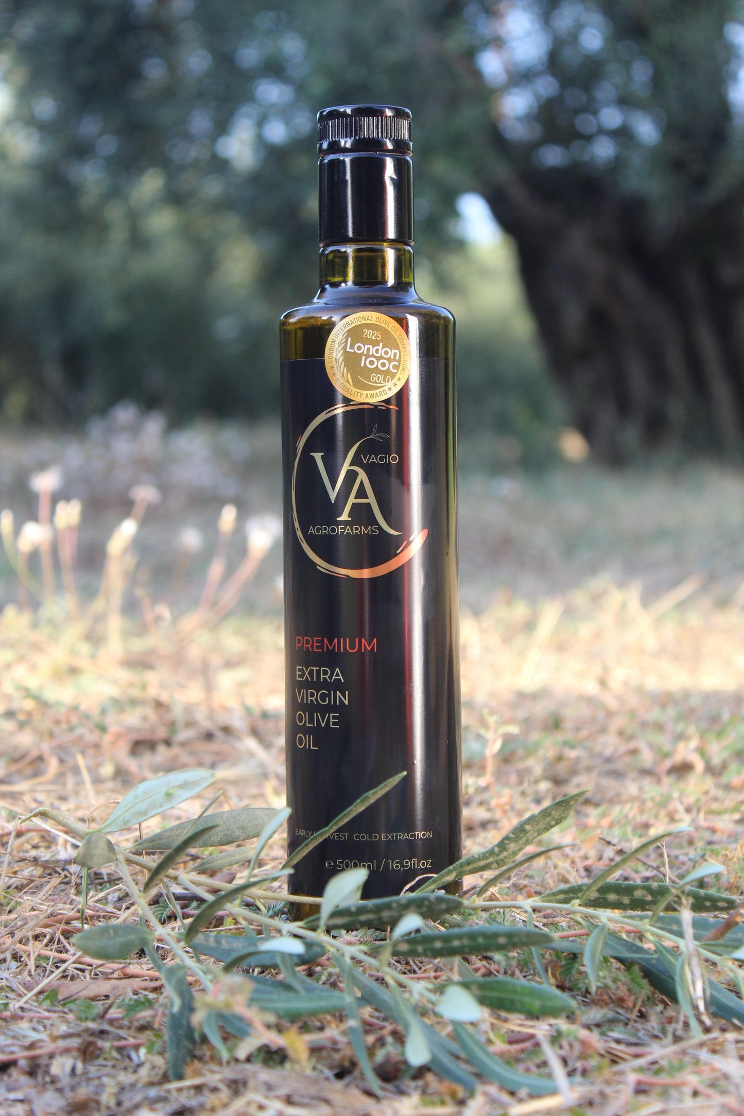 🏅 Premium Extra Virgin Olive Oil – Chalkidiki Variety • 50 ml • 500 ml -