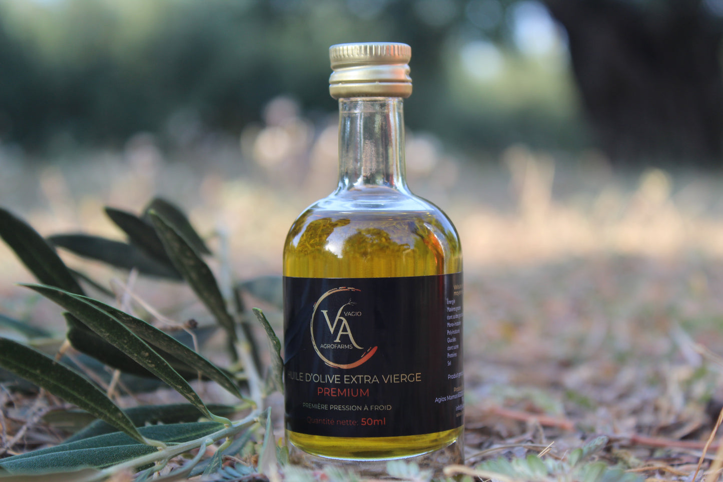 🏅 Premium Extra Virgin Olive Oil – Chalkidiki Variety • 50 ml • 500 ml -