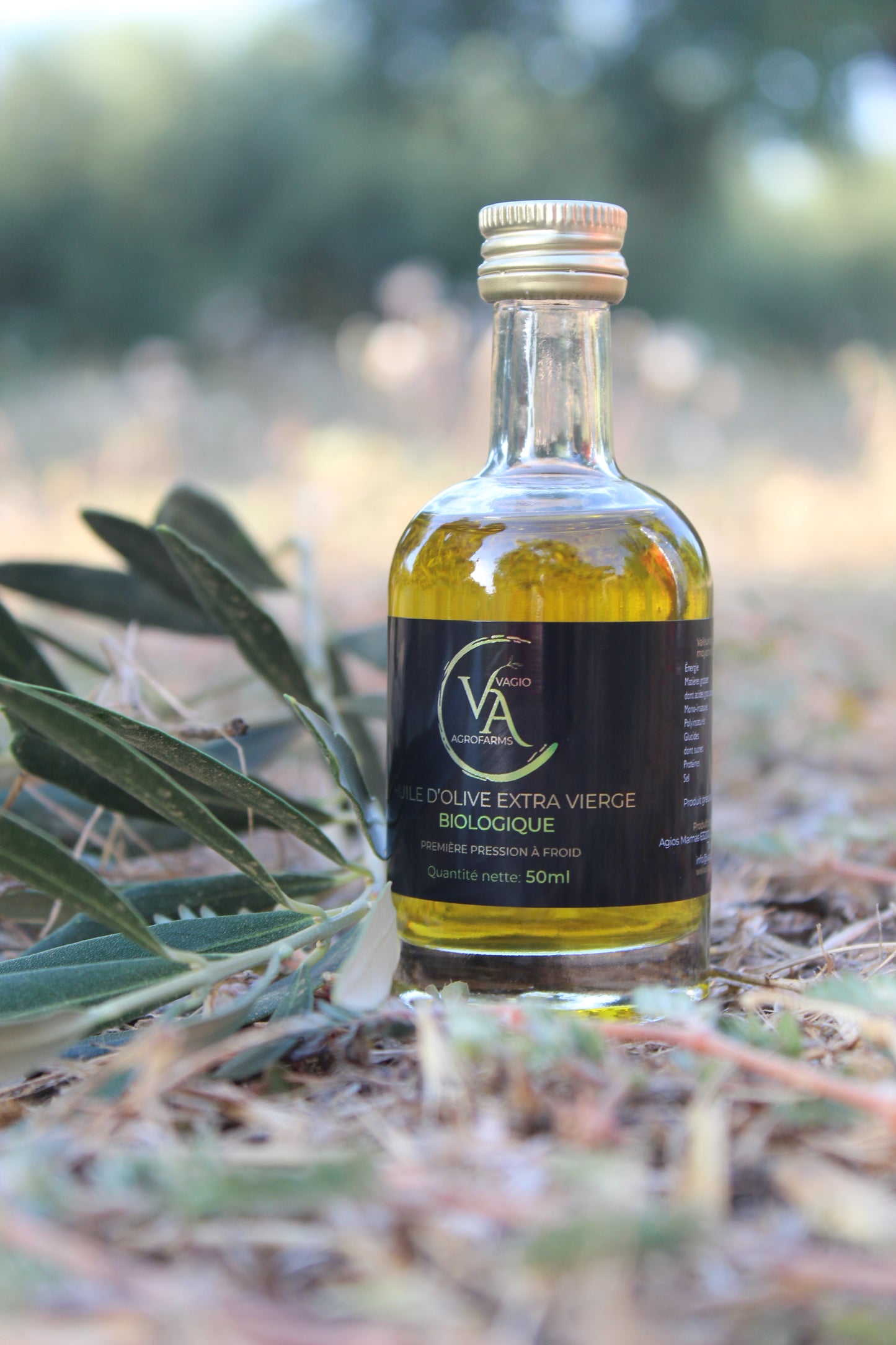 🌱 Organic Extra Virgin Olive Oil – Koroneiki Variety – 50 ml • 500 ml