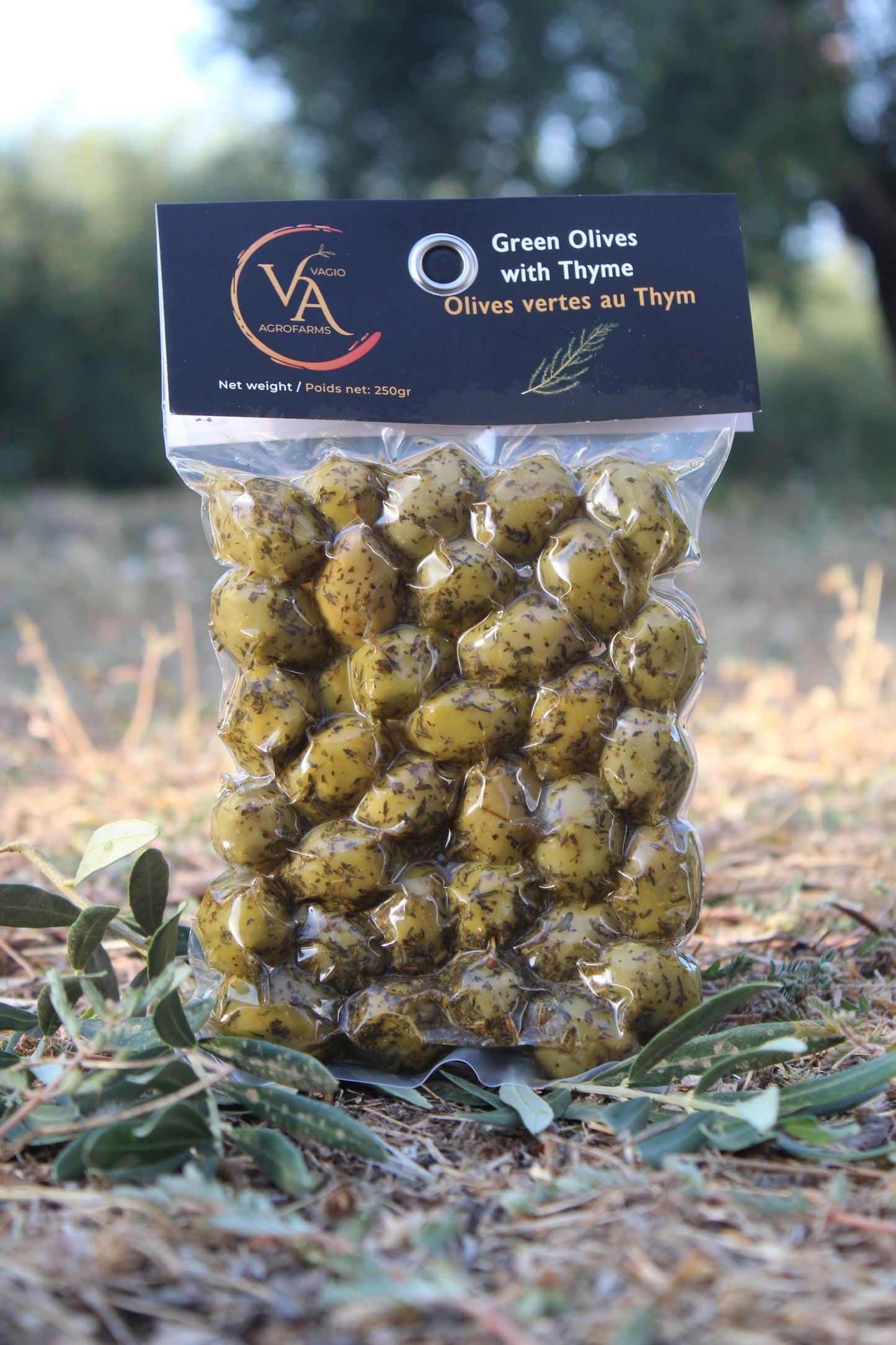 🫒 Halkidiki Green Olives – 250 g – Oregano • Thyme • Plain • Chili