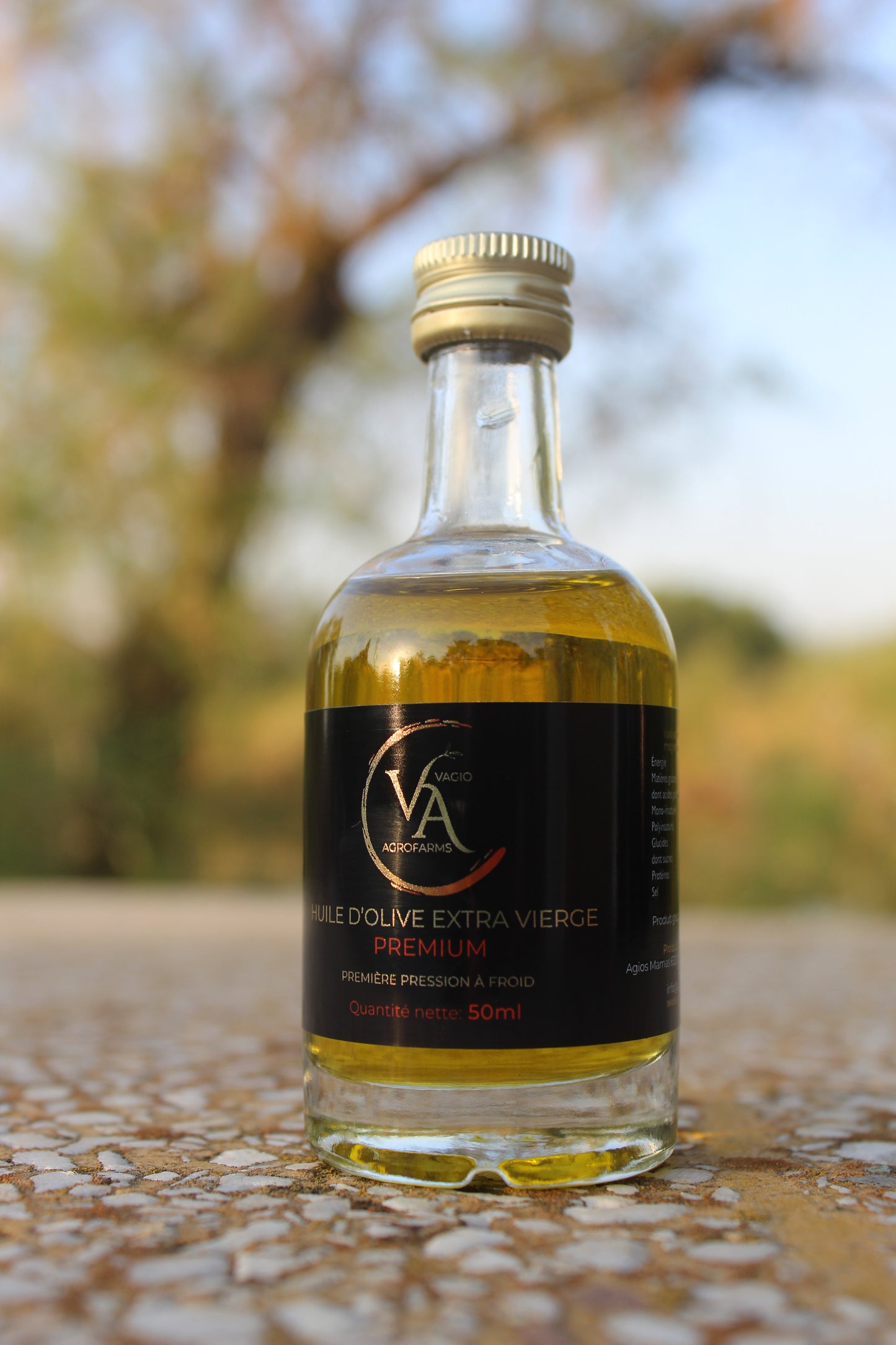 🏅 Premium Extra Virgin Olive Oil – Chalkidiki Variety • 50 ml • 500 ml -
