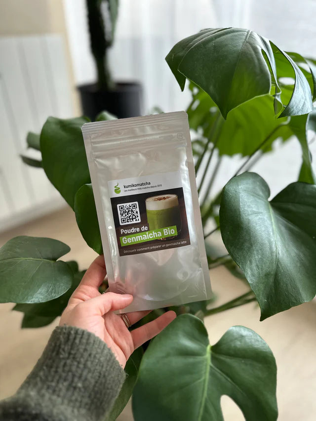đ” Genmaicha poudre bio â 50g â đżGoĂ»t Popcorn Kumiko Matcha