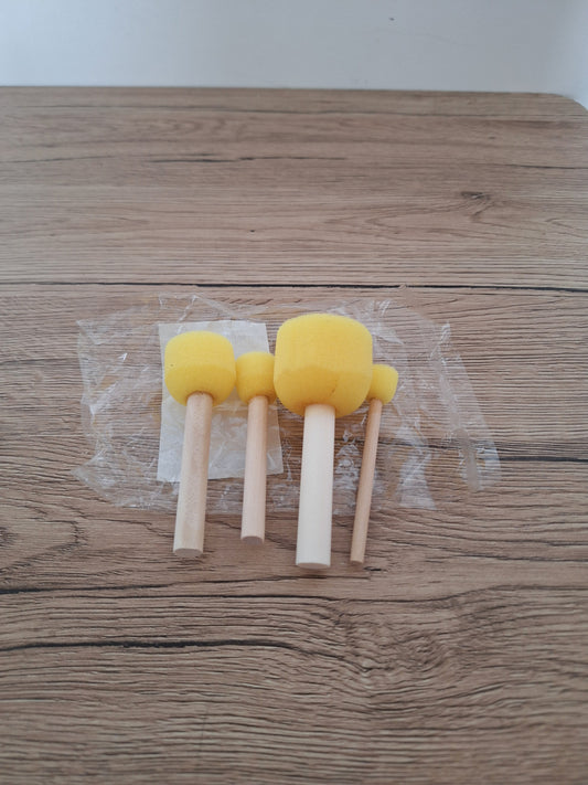 🎨 Lot de 4 outils - bâtons éponges pour poterie et céramique 🧽