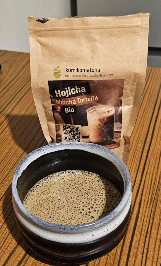 đâš Kumiko Matcha â Hojicha Matcha TorrĂ©fiĂ© Bio 100 g | Douceur GrillĂ©e, Faible en CafĂ©ine & 100 % RĂ©confort đ”đ€