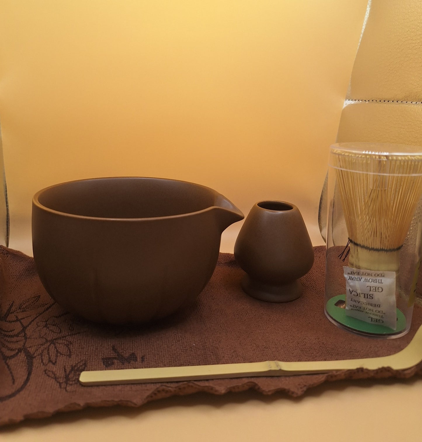 🟤🍂 Tsuchinami – 土波 Set de Matcha 5 pièces - Vagues de Terre