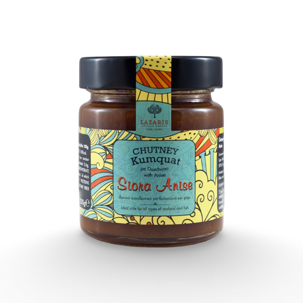 Chutney de kumquat & anis étoilé – Corfou (Grèce) – 220 g 🍊✨