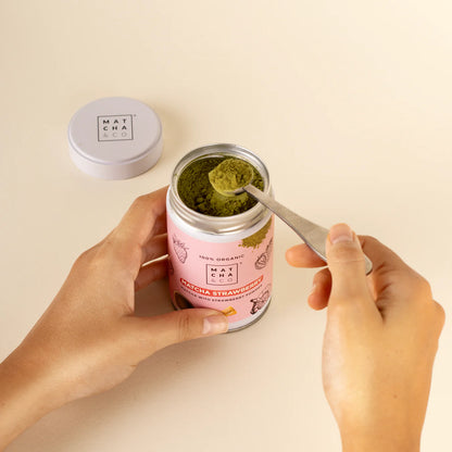 🌸 Matcha&Co – Matcha Fraise Bio · Qualité cérémonial🍓