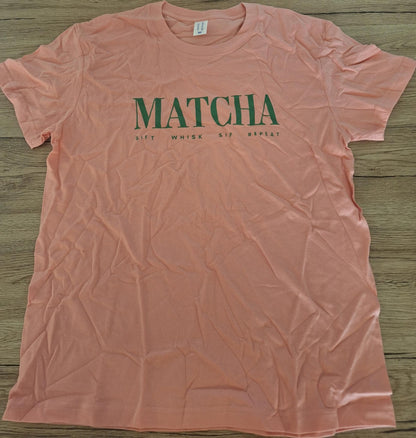 🔁 4. T-shirt Matcha: Sift, Whisk, Sip, Repeat 100% coton