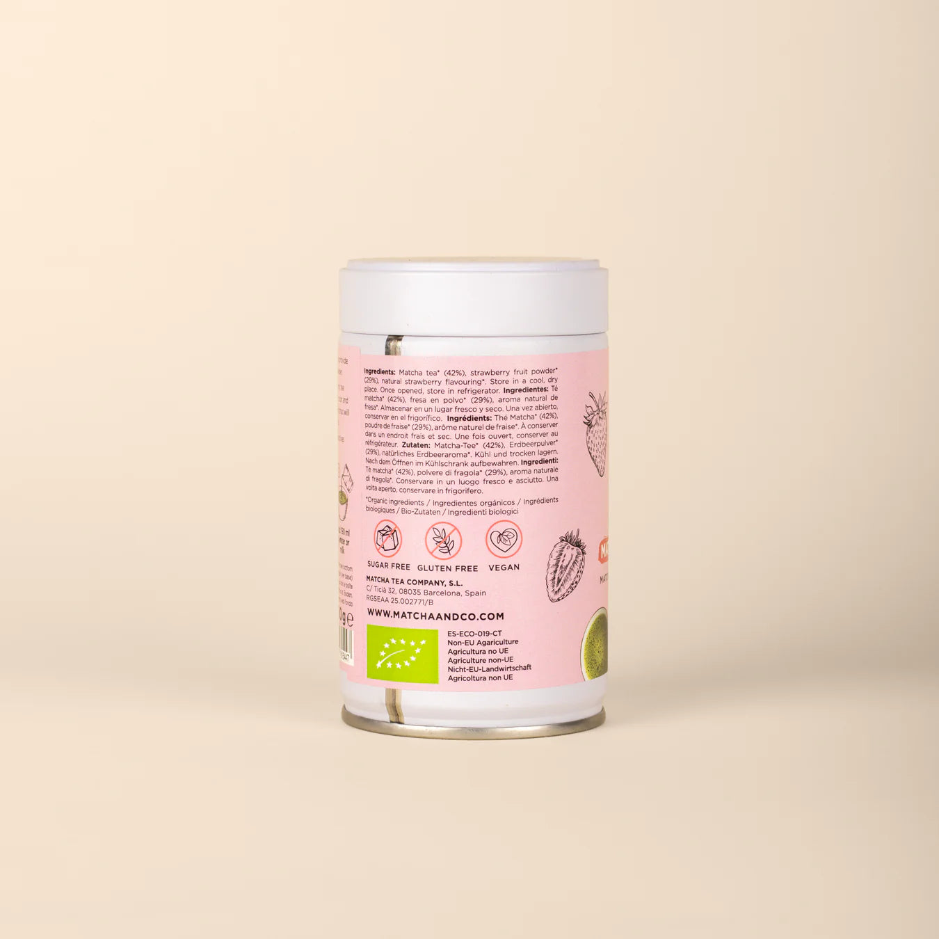 🌸 Matcha&Co – Matcha Fraise Bio · Qualité cérémonial🍓