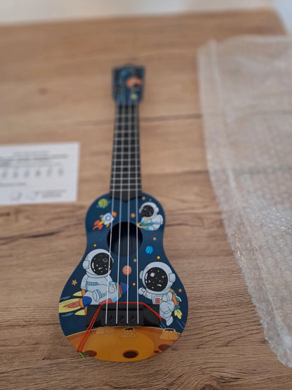 🌟 Magnifique ukulélé pour enfants - Thème astronaute 🚀🎶