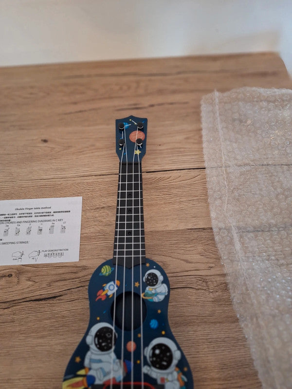 🌟 Magnifique ukulélé pour enfants - Thème astronaute 🚀🎶