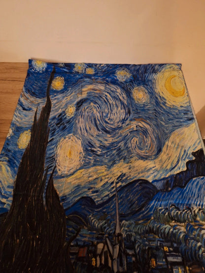 Large Elegant Scarf – Van Gogh Style, "The Starry Night"