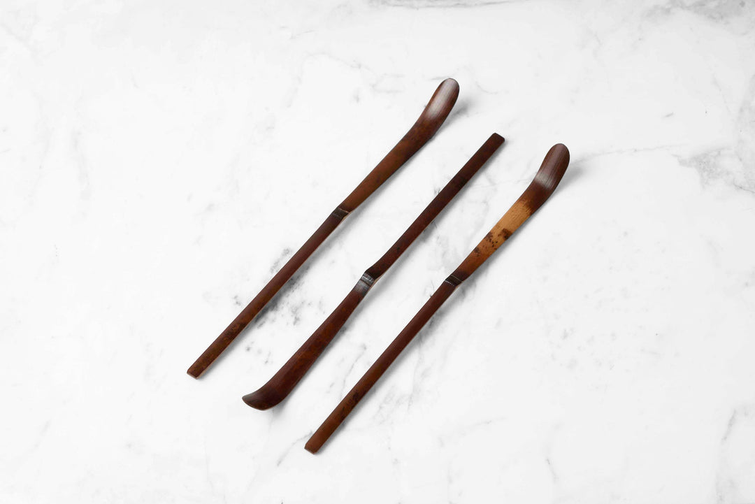 🎋 Cuillère à thé matcha (chashaku) artisanale en bambou fumé – Japon authentique 🇯🇵 Kumiko Matcha