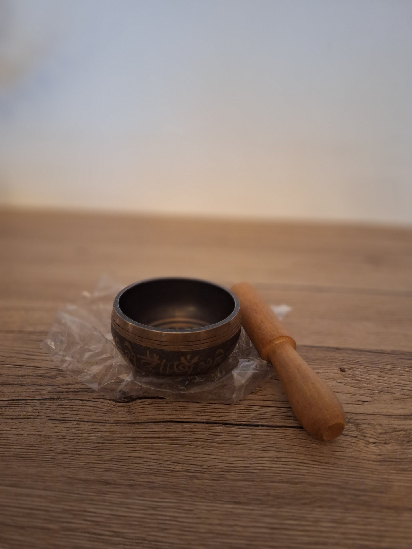 🧘Bol Chantant Tibétain en Cuivre et Bâton - Méditation