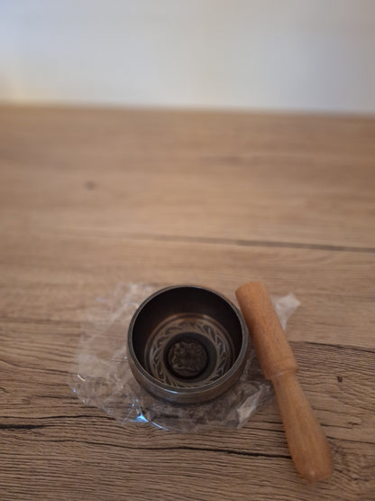 🧘Bol Chantant Tibétain en Cuivre et Bâton - Méditation