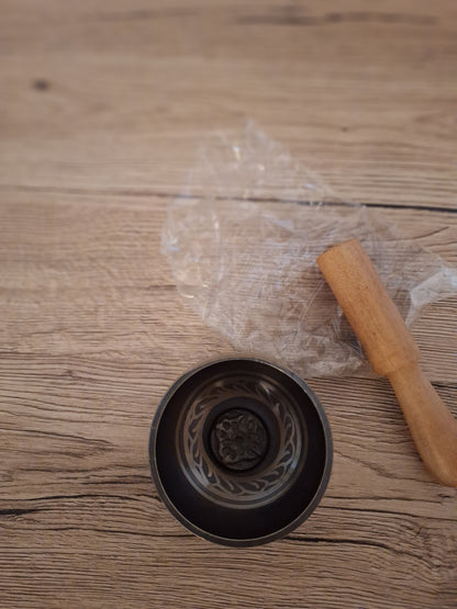 🧘Bol Chantant Tibétain en Cuivre et Bâton - Méditation