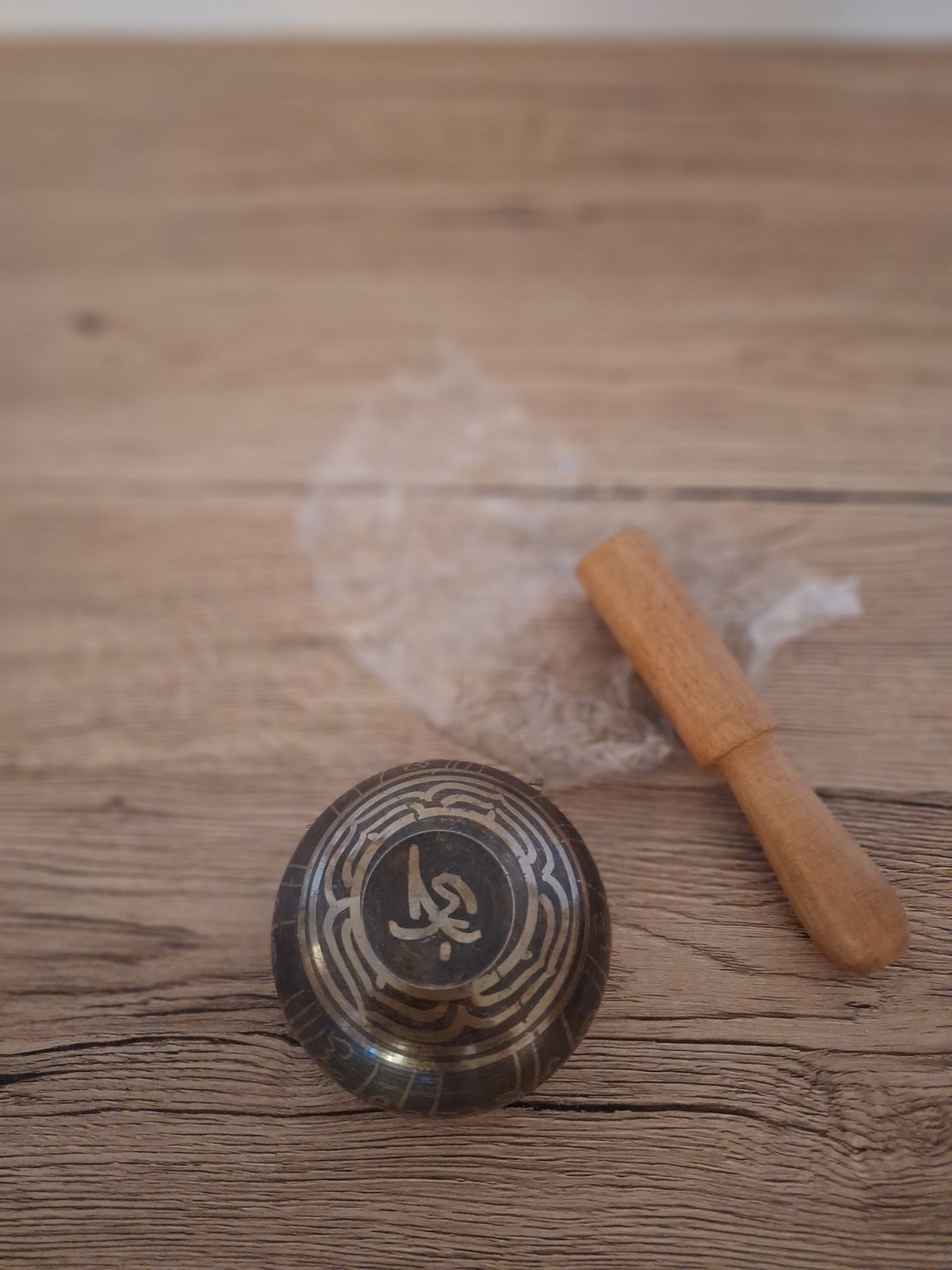 🧘Bol Chantant Tibétain en Cuivre et Bâton - Méditation