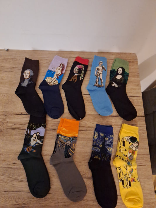 Pairs of your choice of warm artistic and creative socks 🎨