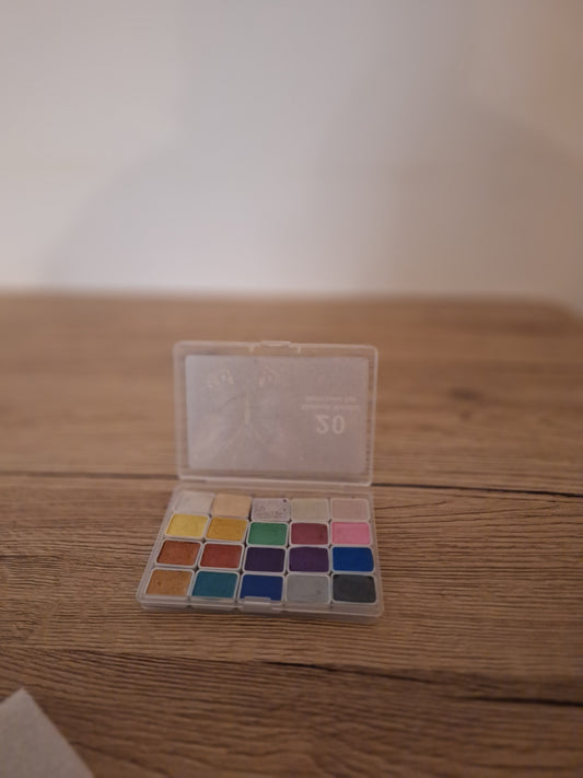 🎨 Set of 20 Shimmering Metallic Watercolors 🎨