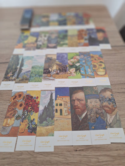30 Artistic Bookmarks – Van Gogh Style Reproductions – For Readers, Students and Art Lovers