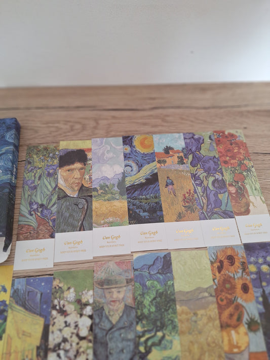 30 Artistic Bookmarks – Van Gogh Style Reproductions – For Readers, Students and Art Lovers