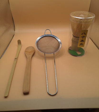 Set d'Outils Matcha – Harmonie Naturelle (4 pièces)