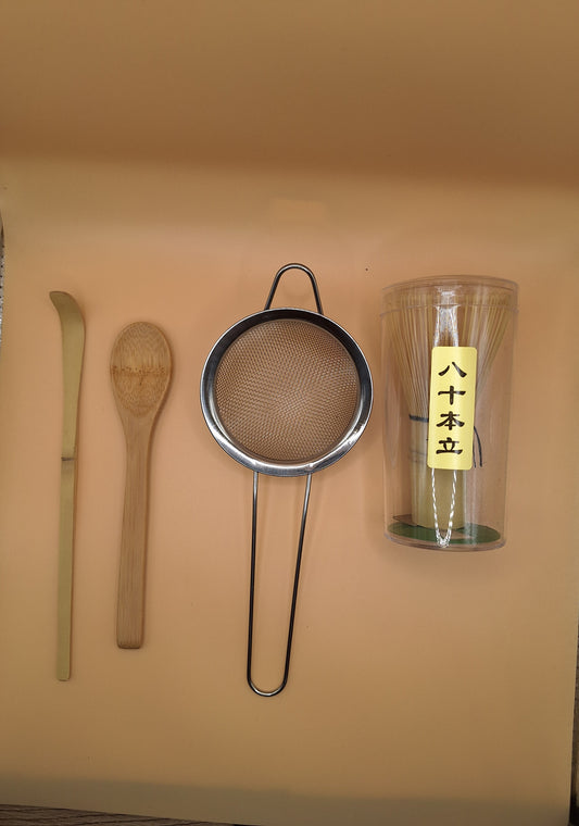 Set d'Outils Matcha – Harmonie Naturelle (4 pièces)